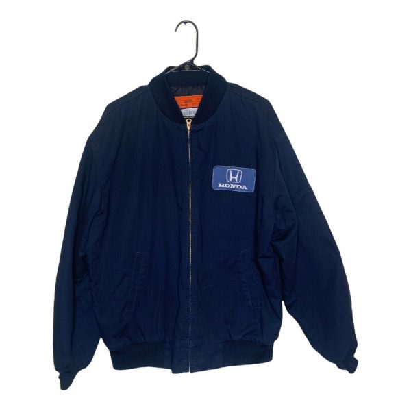 Blue Honda Bomber Mechanic Men's Jacket Cintas Size Large