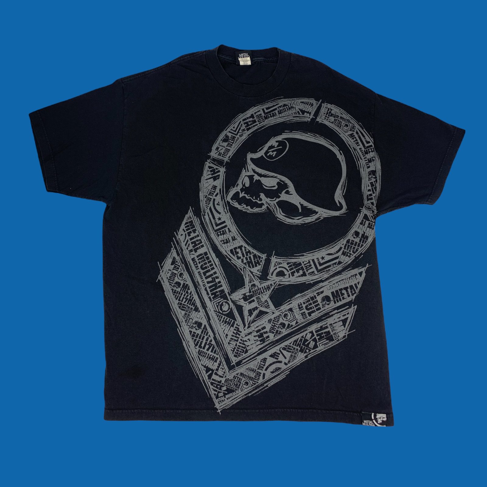 Vtg Metal Mulisha AOP Graphic Shirt Size 2XL