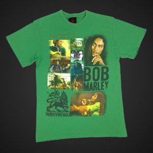 Bob Marley Green Shirt Zion Rootswear Size M
