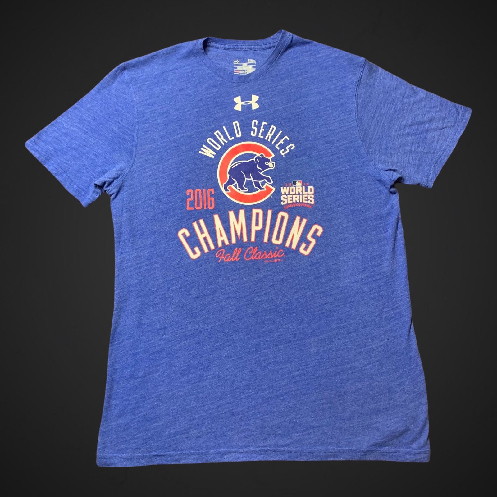 Heatgear Cubs 2016 World Series Champions Fall Classic Shirt Size L