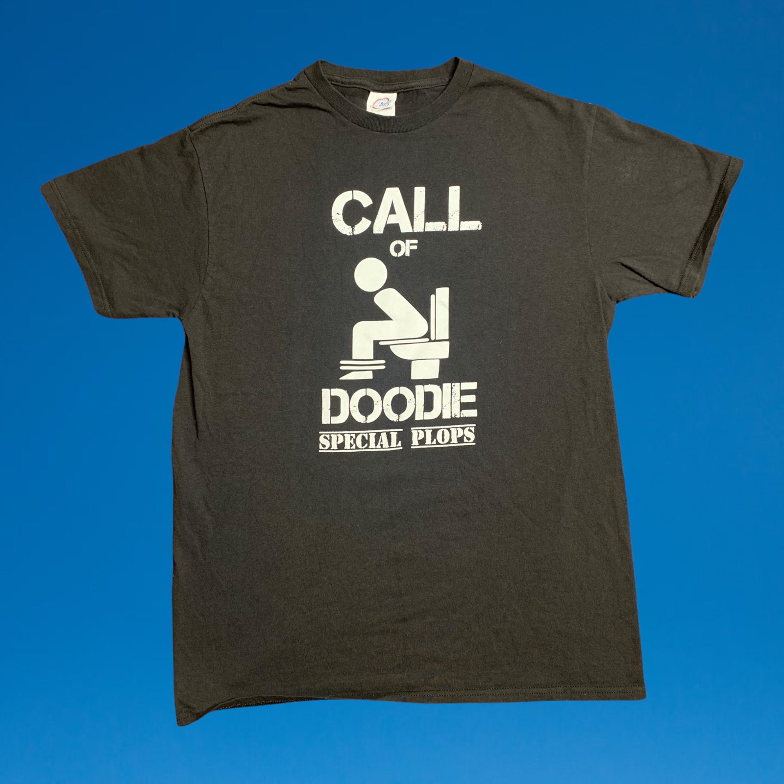 Call of Doodie Special Plops Men's Black T-Shirt Size Medium