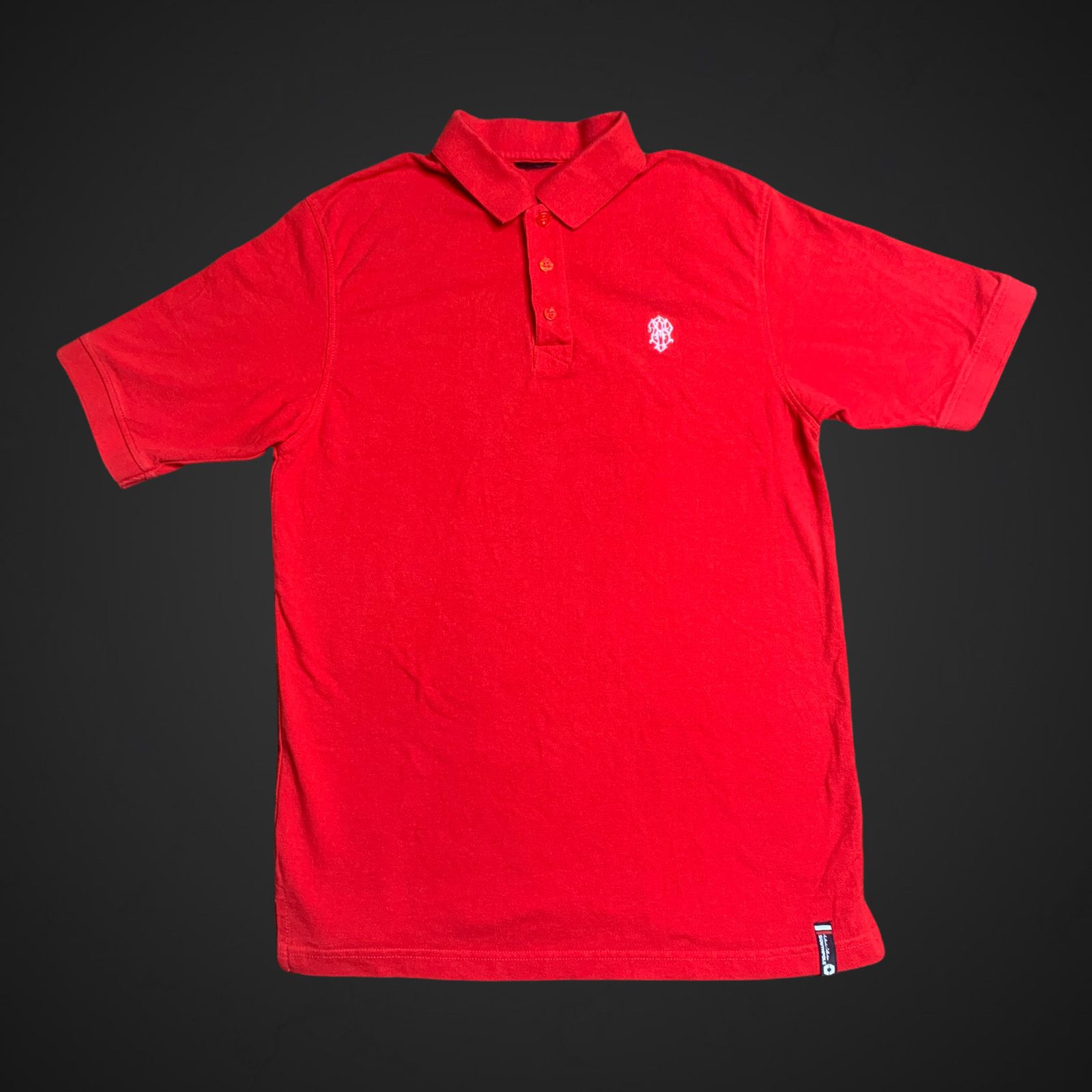 Southpole Embroidered Men’s Red Collared Polo Size L