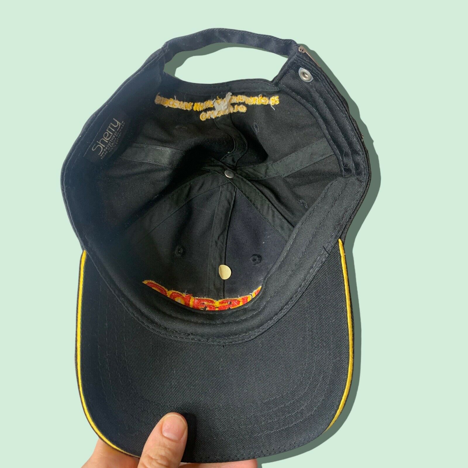 Cusano Cigars Black Baseball Cap Strapback Hat Black Discover Men OSFA By Sherry bottom